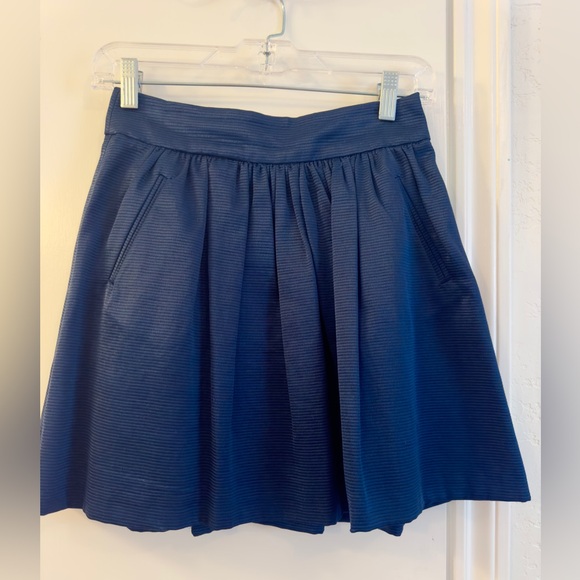 Banana Republic Dresses & Skirts - Banana Republic Blue A-Line Pleated Skirt Knee-Length